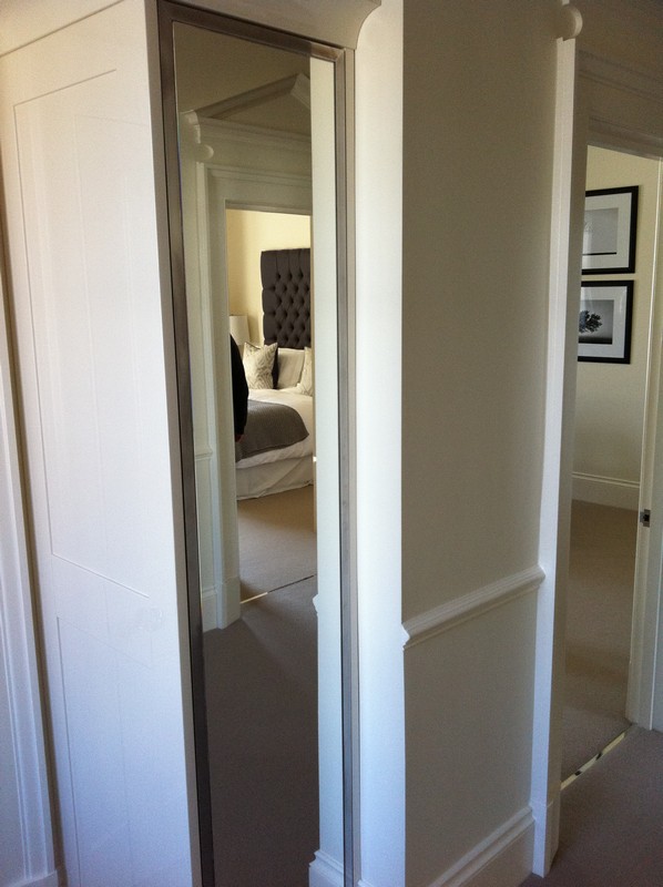 Full-length wardrobe mirror fitted in Greenford home