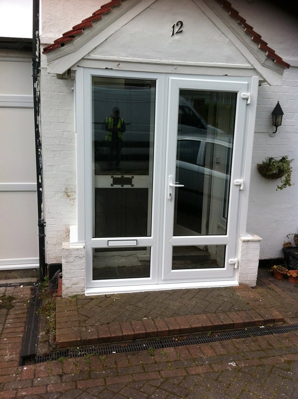 uPVC French doors fitted as front entrance in Greenford
